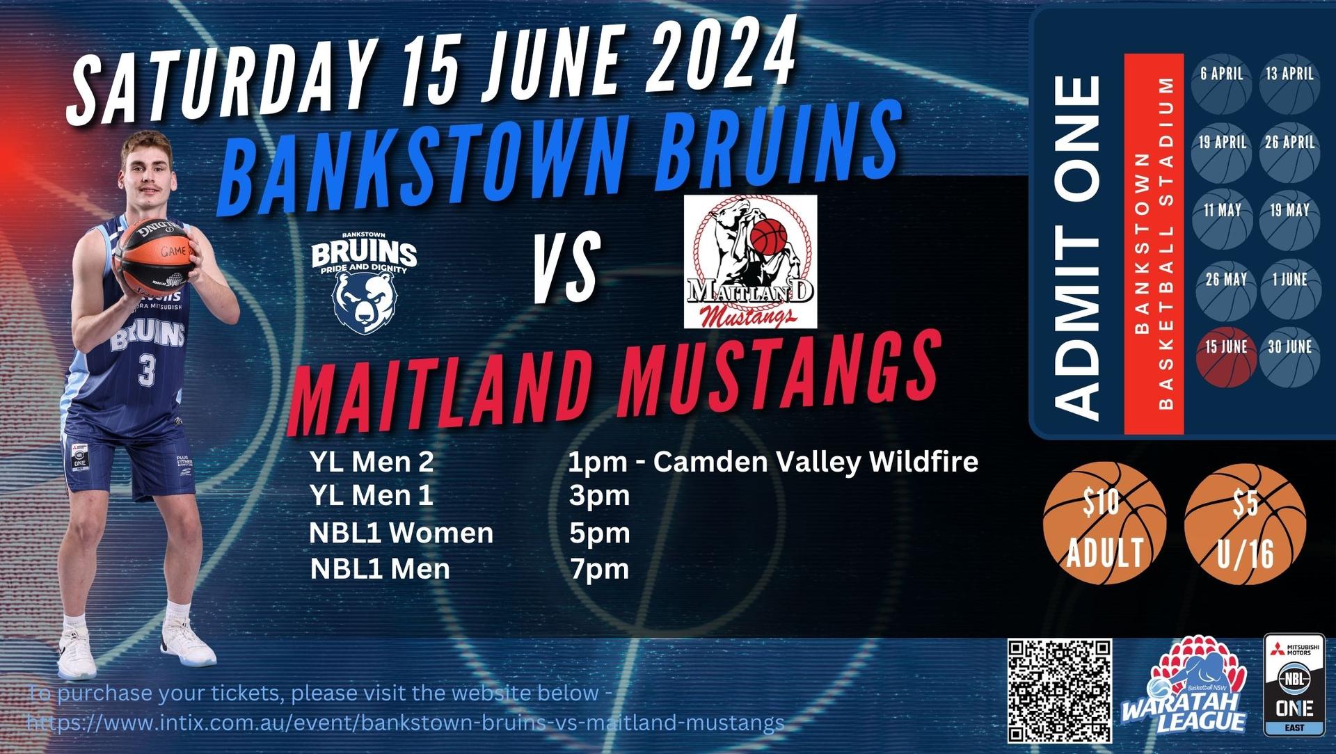 Bankstown Bruins Vs Maitland Mustangs