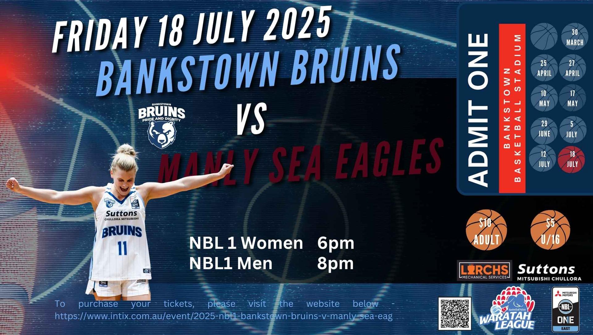 2025 NBL1 Bankstown Bruins v Manly Sea Eagles