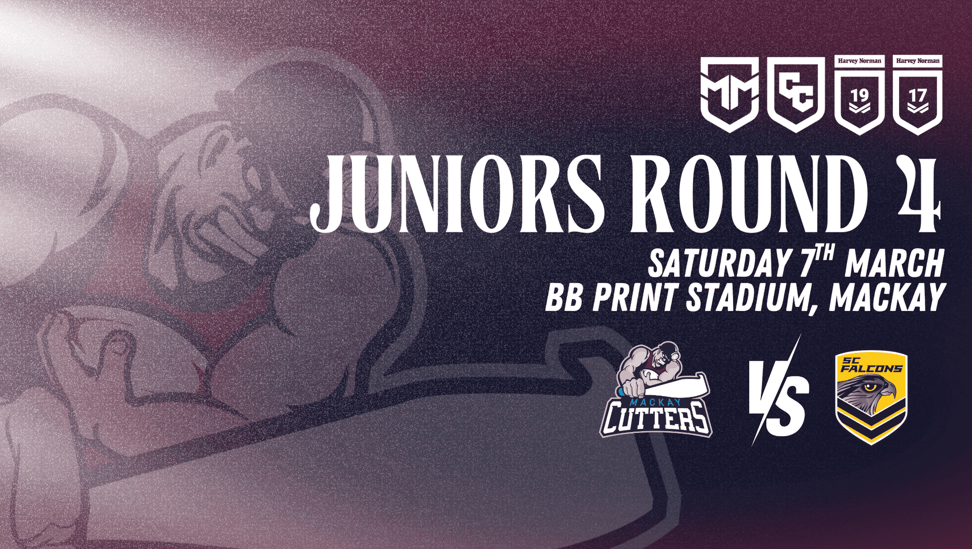2026 Juniors Round 4: Mackay Cutters vs Falcons