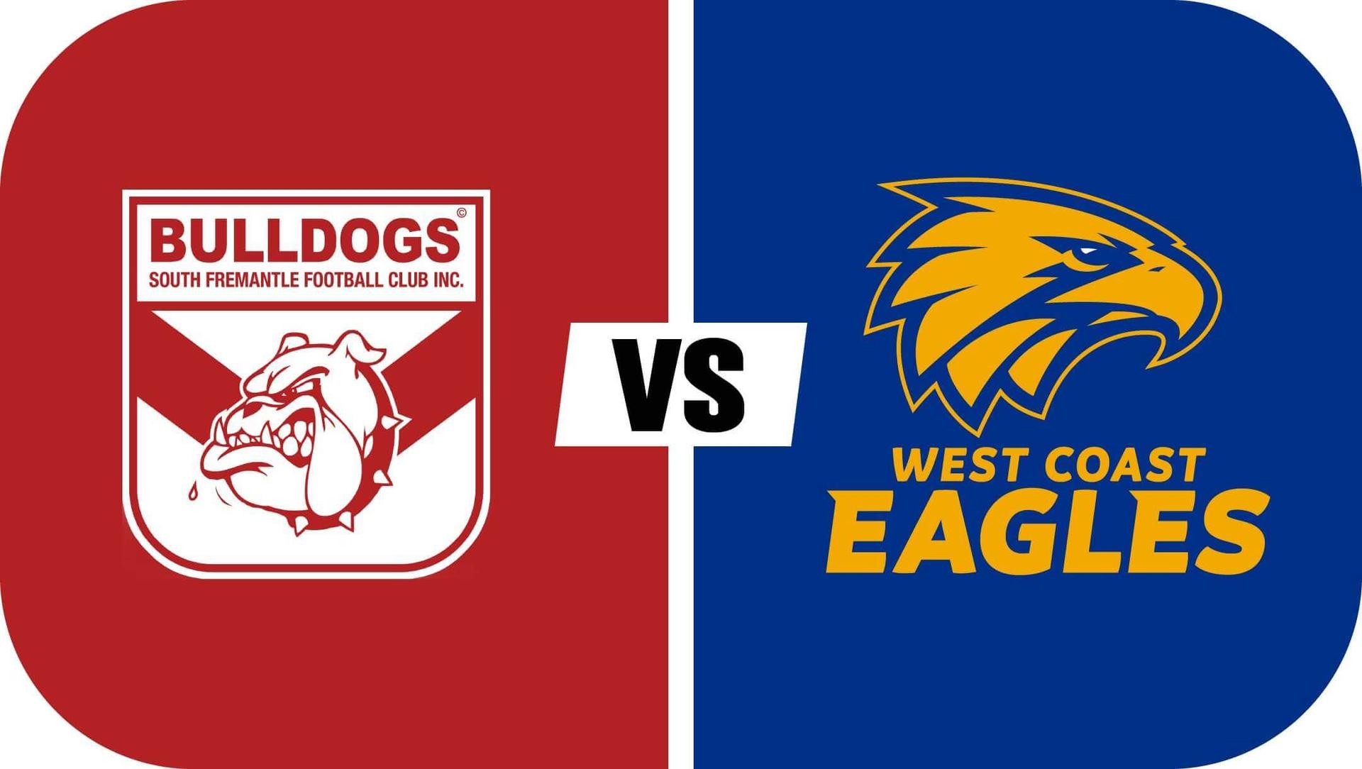 South Fremantle vs West Coast (WAFL R6)      South Fremantle vs Peel Thunder (WAFLW R7)