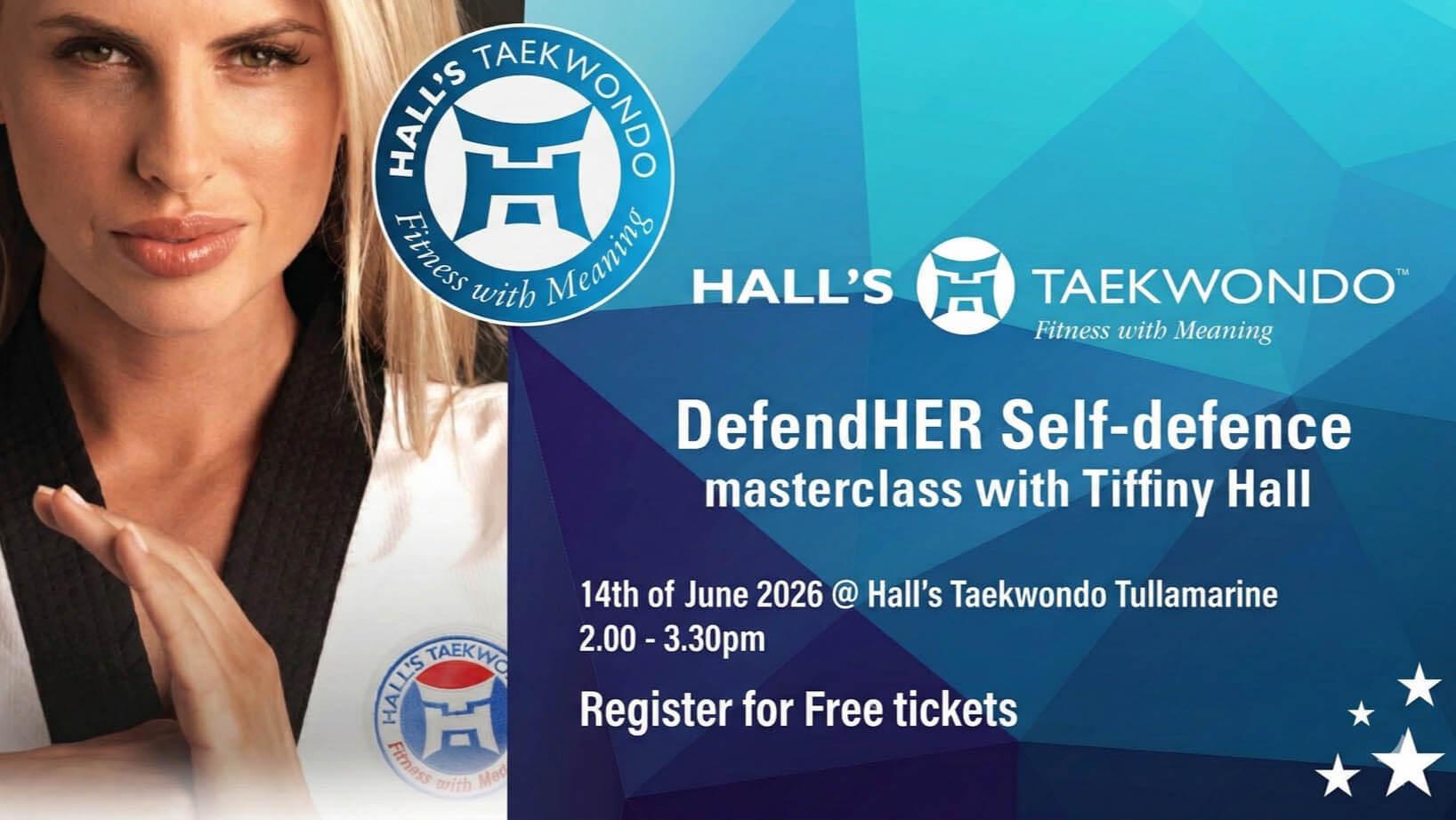 DefendHER FREE Self-defence with Tiffiny Hall  #gohalls