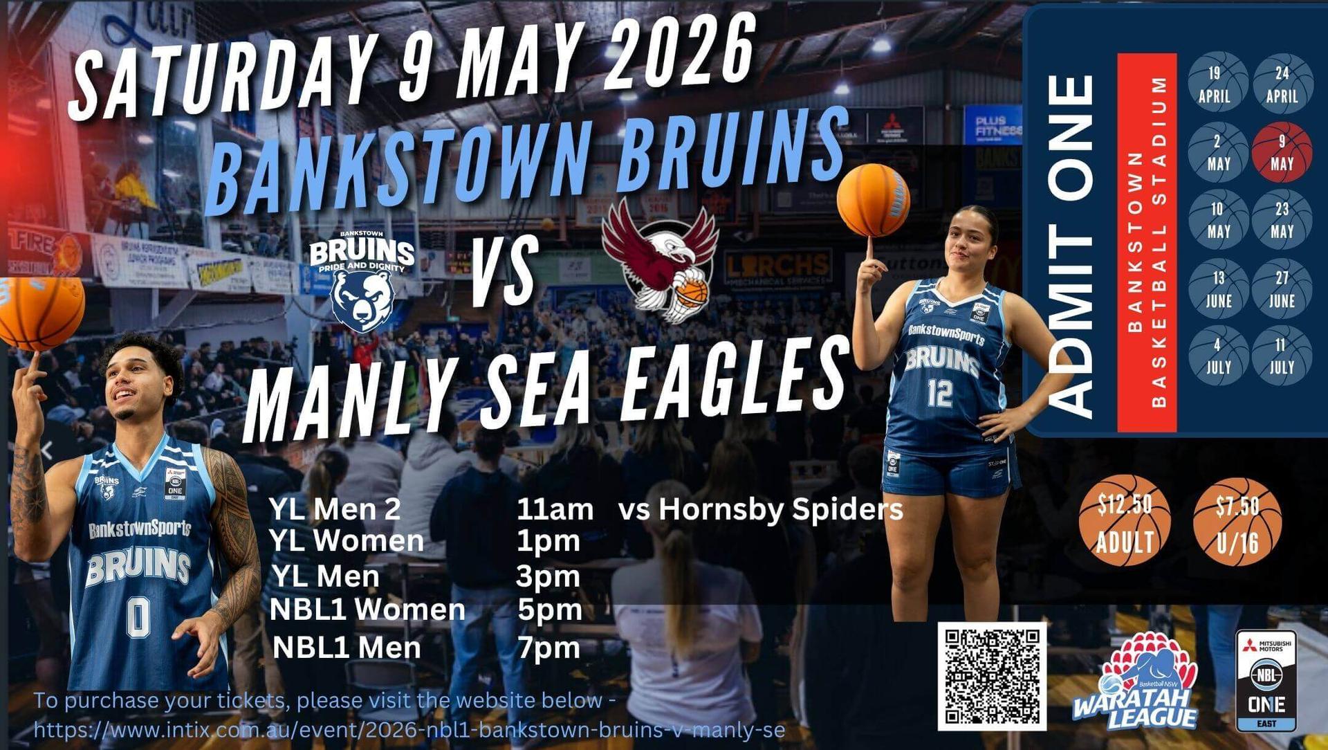 2026 NBL1 Bankstown Bruins v Manly Sea Eagles