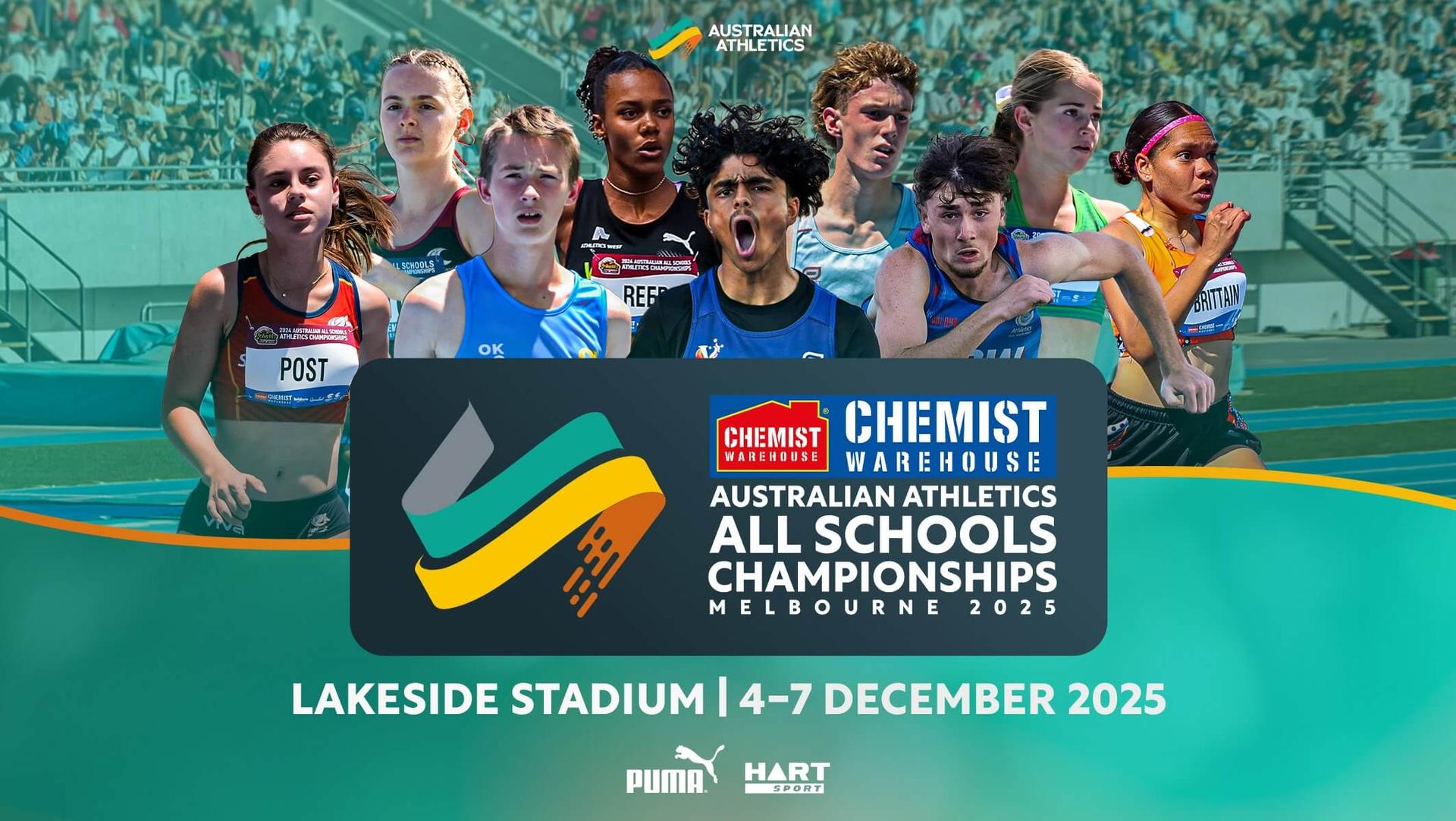 2025 Chemist Warehouse Australian Athletics All Schools Championships 2025 Chemist Warehouse Australian Athletics All Schools Championships