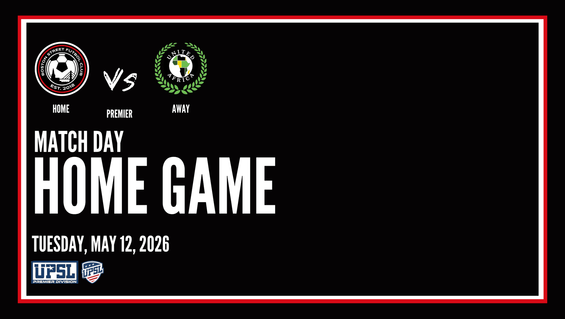 Boston Street FC vs United Africa FC Boston Street FC vs United Africa FC